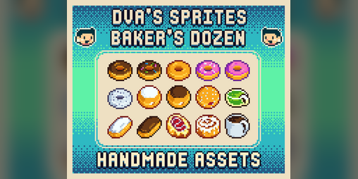 Cover image for DVA'S Cute Food Icons: Baker's Dozen Twitch Badges