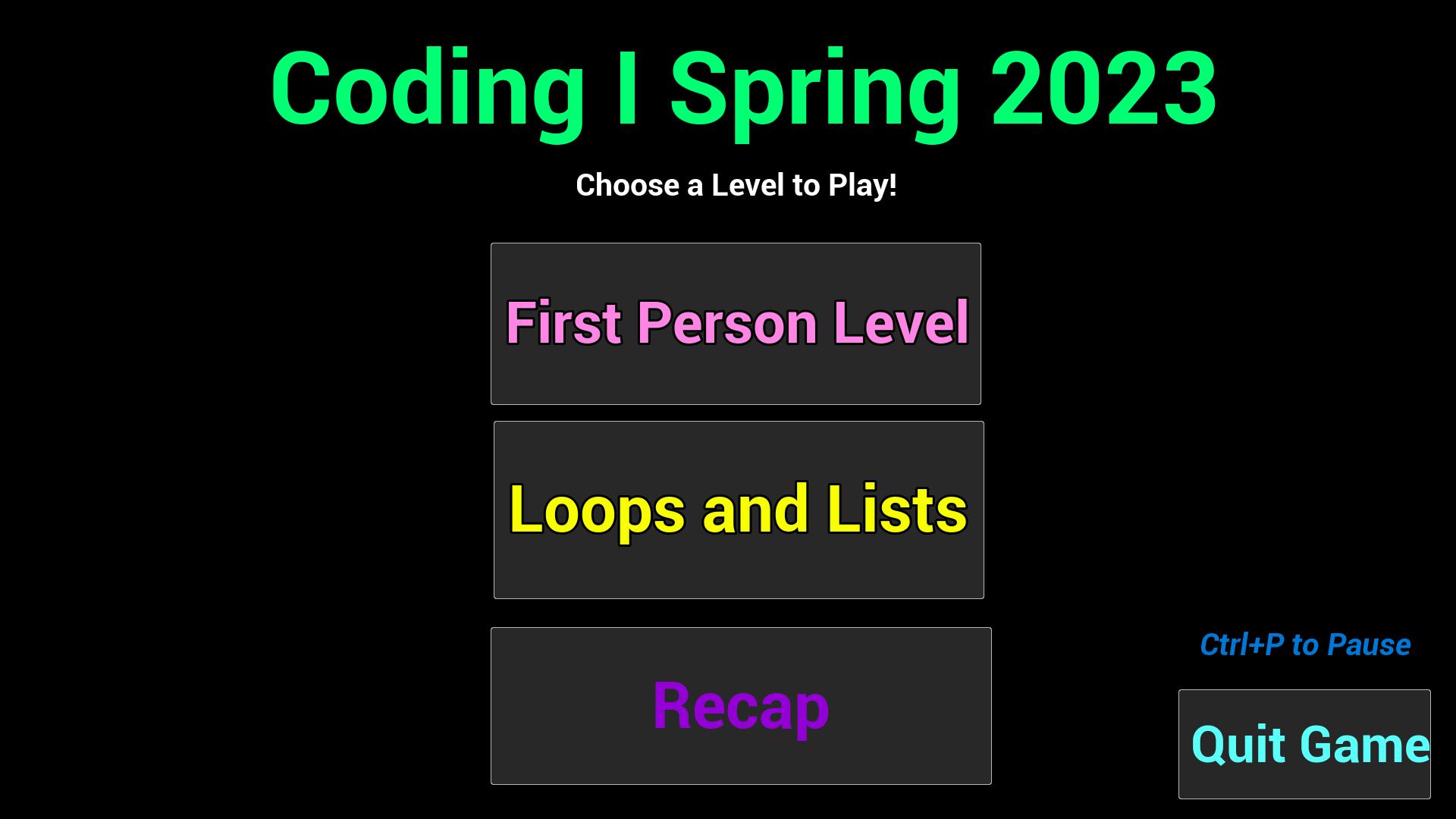 Coding I