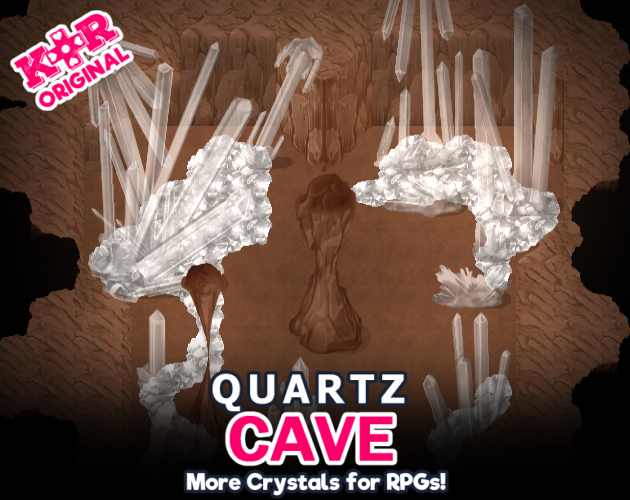 KR Quartz Cave Tileset for RPGs by Kokoro Reflections