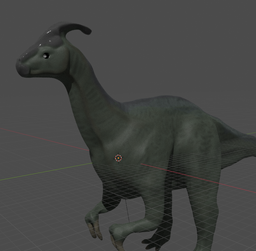 Parasaur Full Body Dinosaur Model