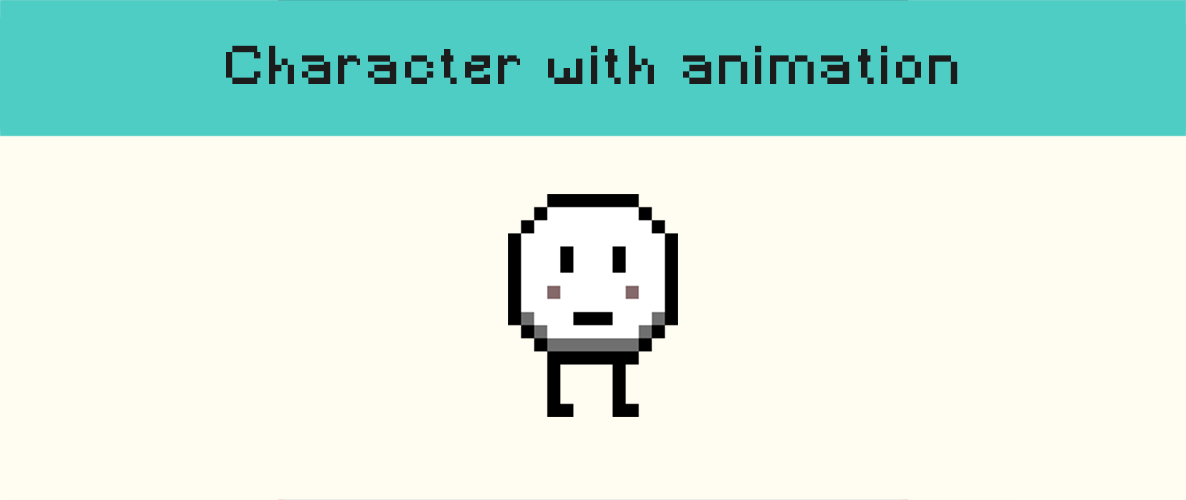 Animated Cute Pixel Character