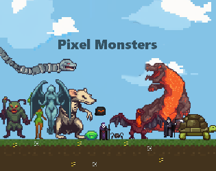 100+ Free RPG Pixel Monsters