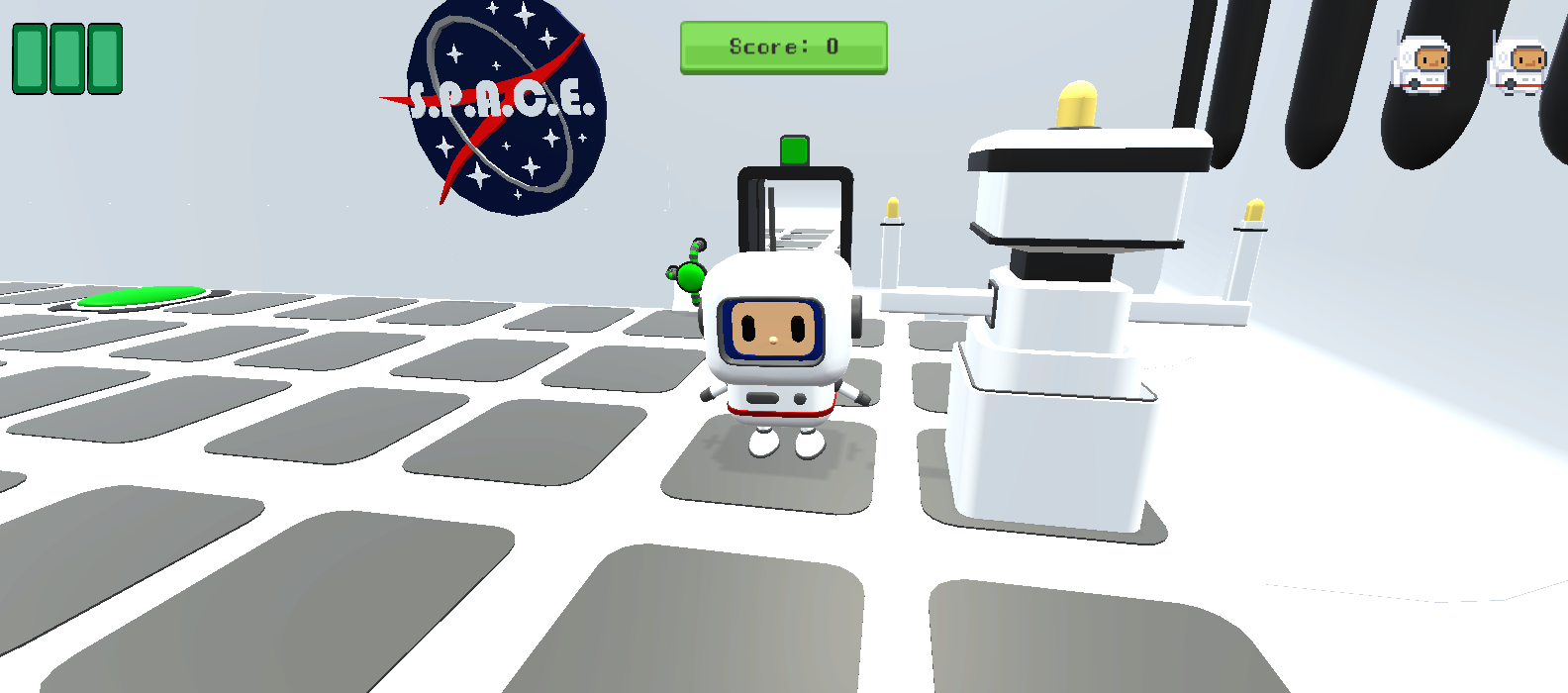 Spaceship Astronauts 3D