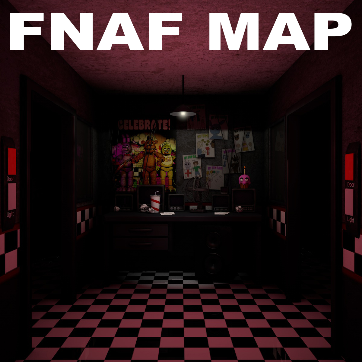 Pixilart - fnaf 1 map by Anonymous