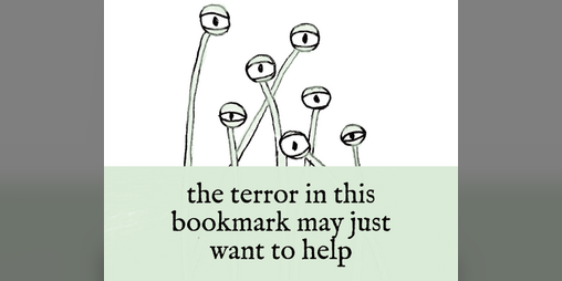 Cover image for the terror in this bookmark