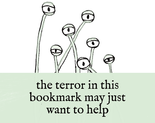 Cover image for the terror in this bookmark
