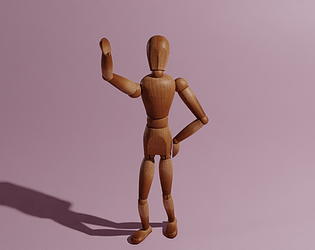 Noob Roblox - Rigged - Game asset free VR / AR / low-poly 3D model rigged