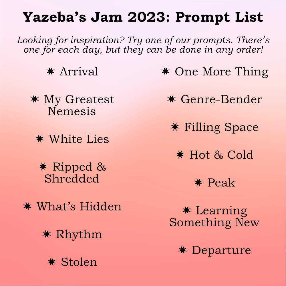 Yazeba's Jam 2023: Prompt List