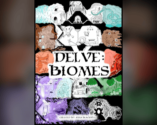 DELVE: Biomes   - 14 New Biomes for the solo map drawing game DELVE 