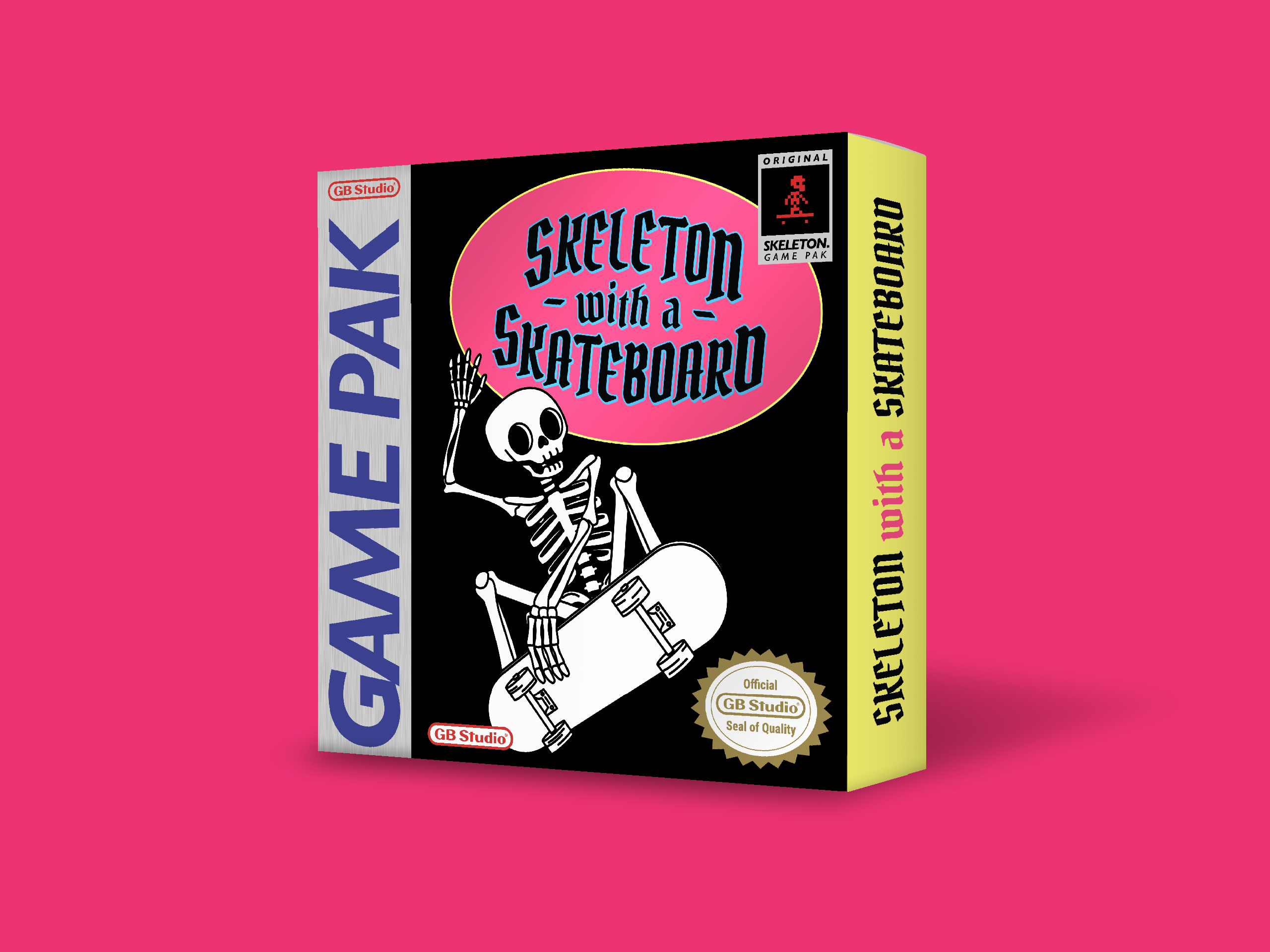 Cover image for Skeleton with a Skateboard