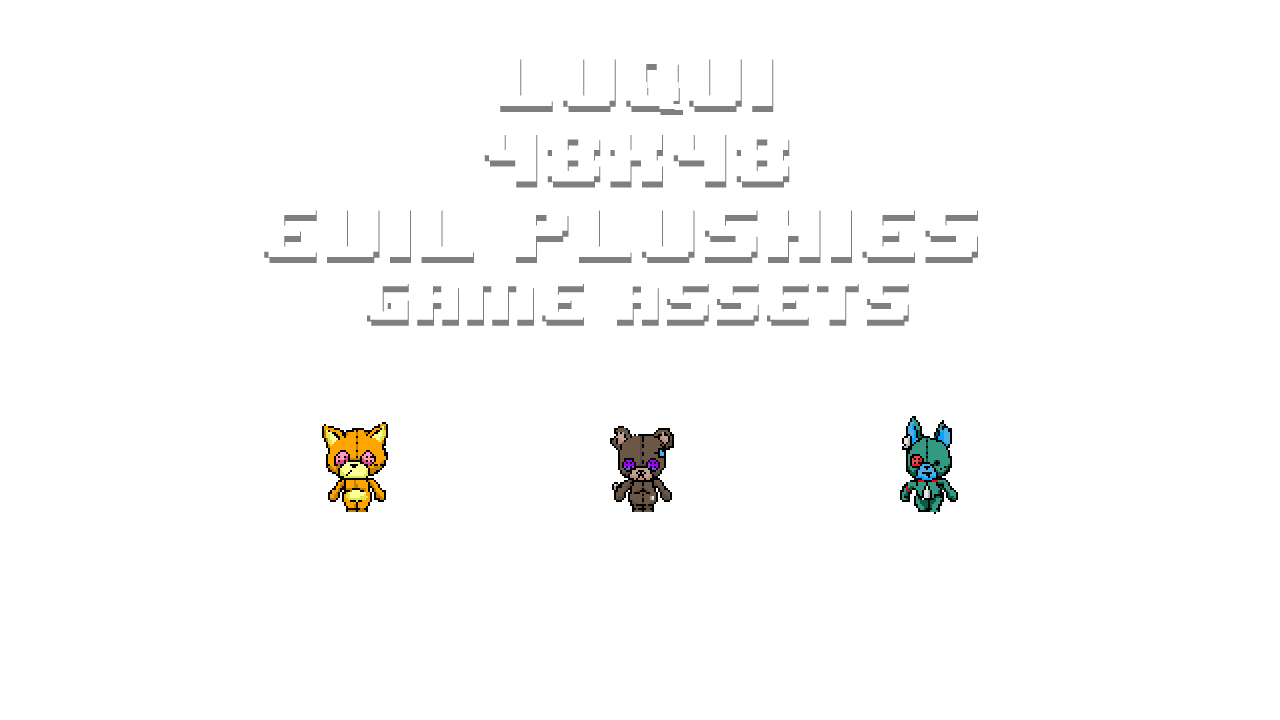 LuQui 48x48 Evil Plushies Game Assets
