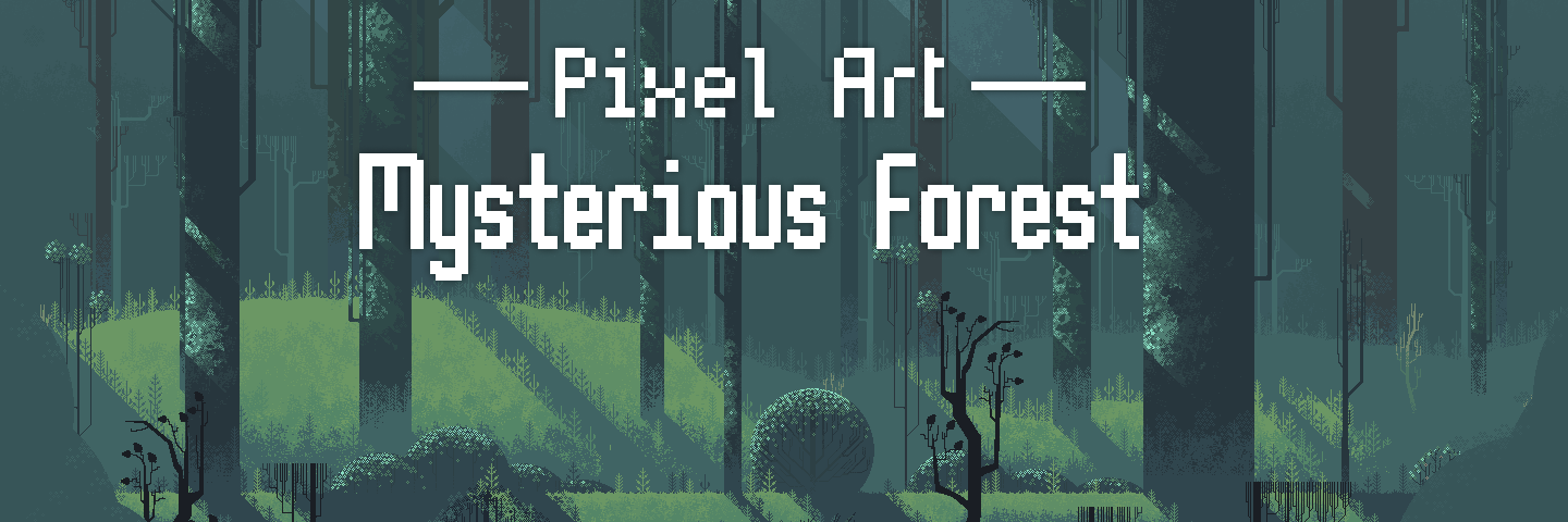 Pixel Art Mysterious Forest