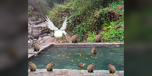 Cover image for Pelican grabs a Capybara