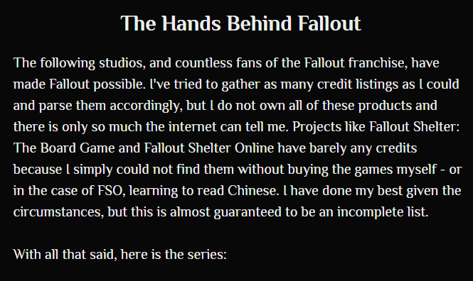 Cover image for The Hands Behind Fallout