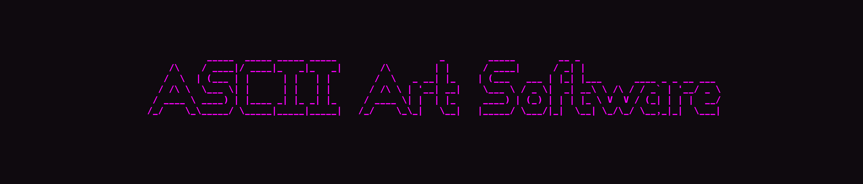 ASCII Art Software