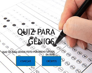 QUIZ PARA GÊNIOS