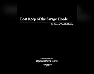 Lost Keep of the Savage Horde  