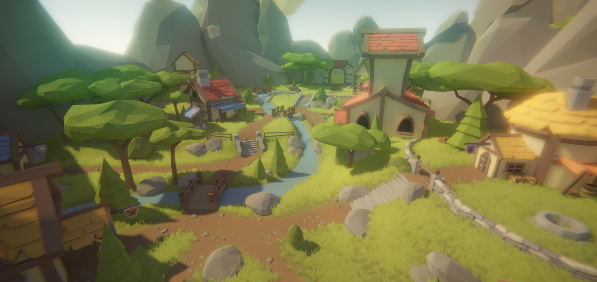 Polyscape Fantasy World A Large Modular Stylized Low Poly 3d Asset Pack Release Announcements Itch Io