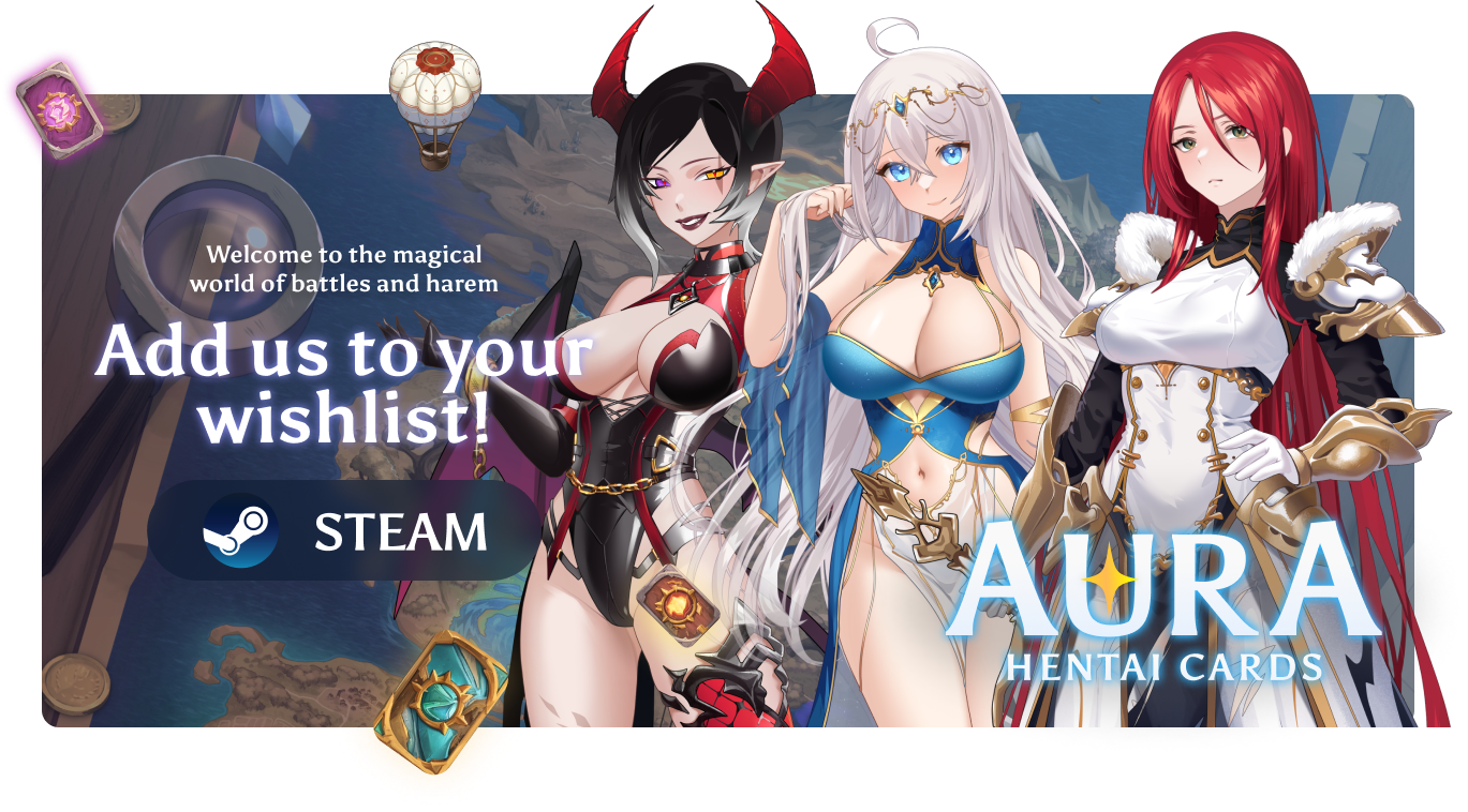 RELEASE - AURA: Hentai Cards v0.3 - New Mechanics! - AURA: Hentai Cards |  October 20 - Steam Release by TOPHOUSE