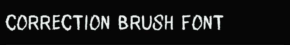 Correction Brush - Free Font