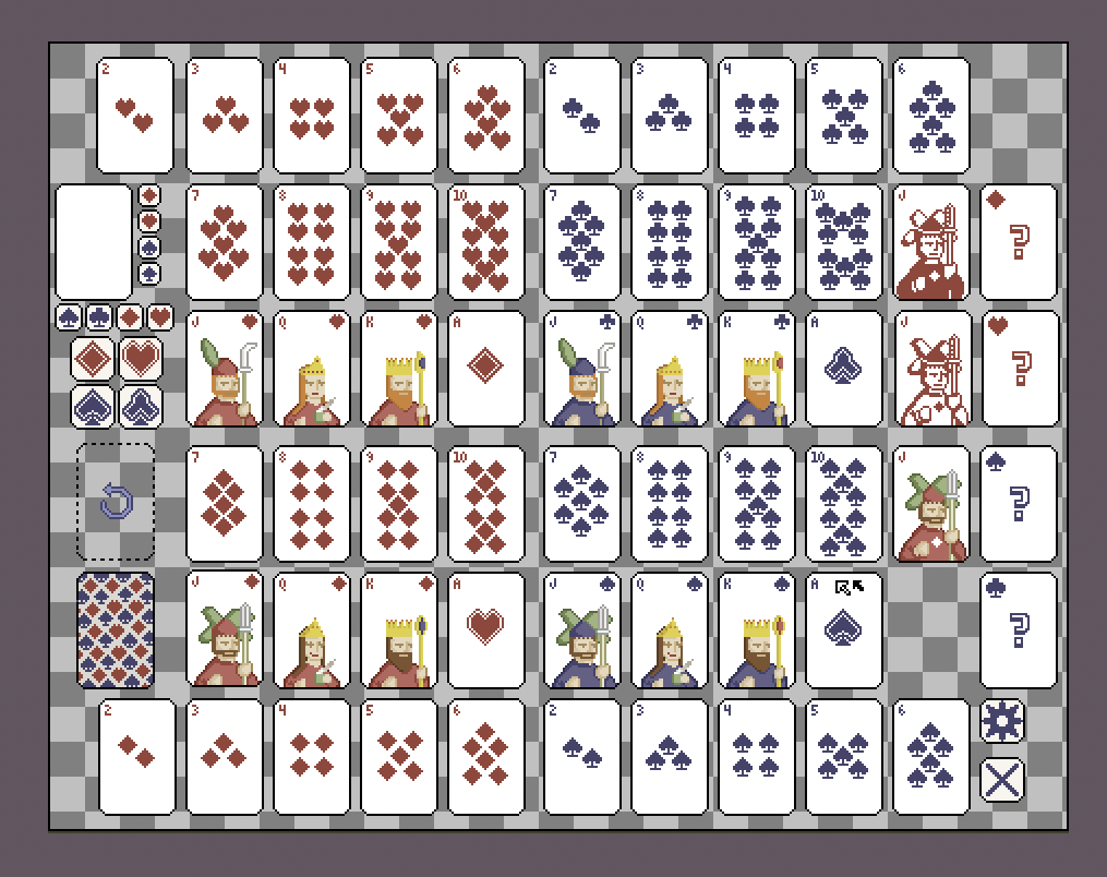 Pixel Art Cards (Standard 52-card deck)