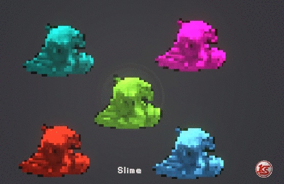 Pixel Fantasy-Slime Character