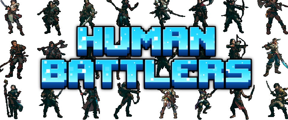 24 Human Battlers Pack 128x128