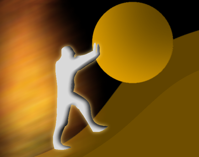 Man Who Pushed Rock by dasticks