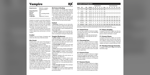 Cover image for B/X Vampire