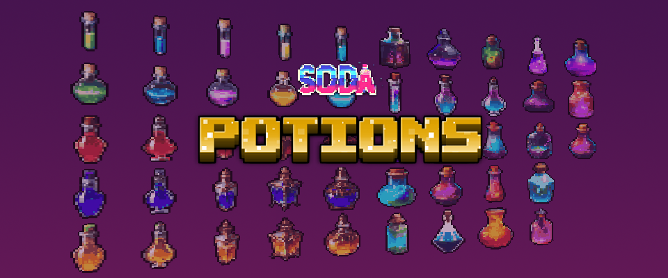 Realistic 32x32 Potions Icon Pack