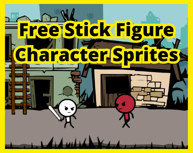 Animated Stick Figure Character 2D Free CC0