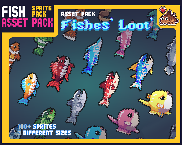 Fish Animation - Pixel Art Game by urutaudevstudios on Newgrounds