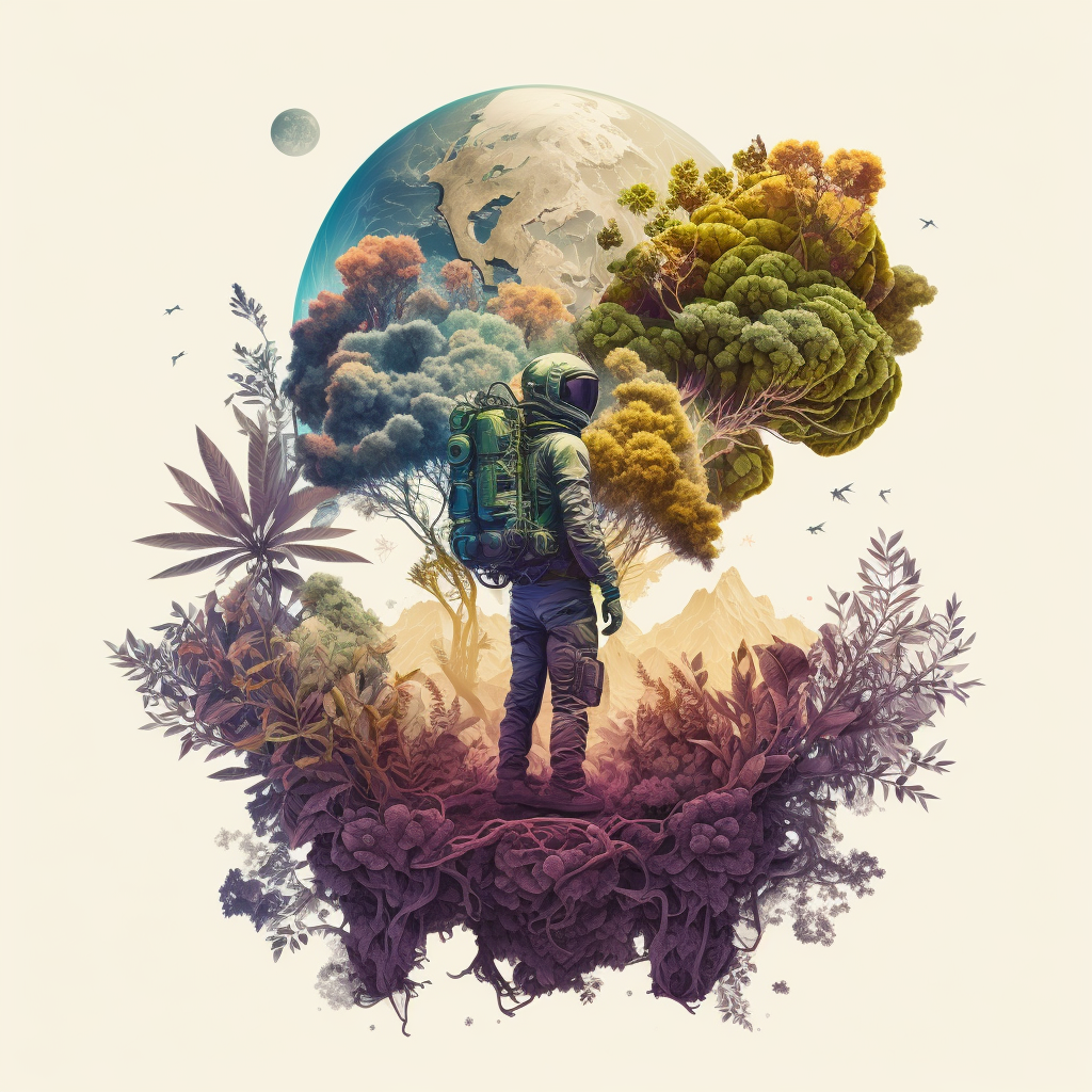Portada de Alien Biomes - Science Art TTRPG