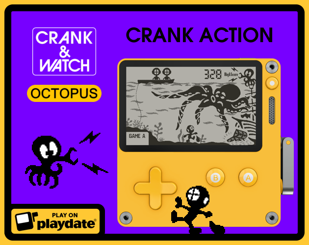Crank & Watch: Octopus (Playdate)