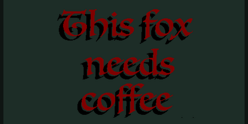 Cover image for This fox needs coffee