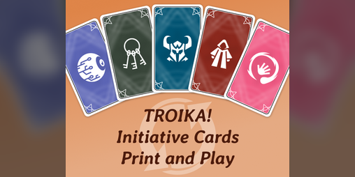 Cover image for TROIKA! Initiative Cards - Print and Play