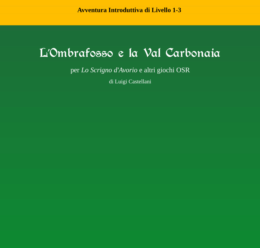Cover image for L'Ombrafosso e la Val Carbonaia