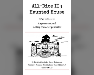 All Dice II Haunted House Character Generator  