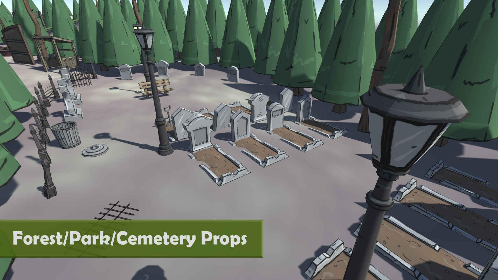 Forest/Park/Cemetery Props