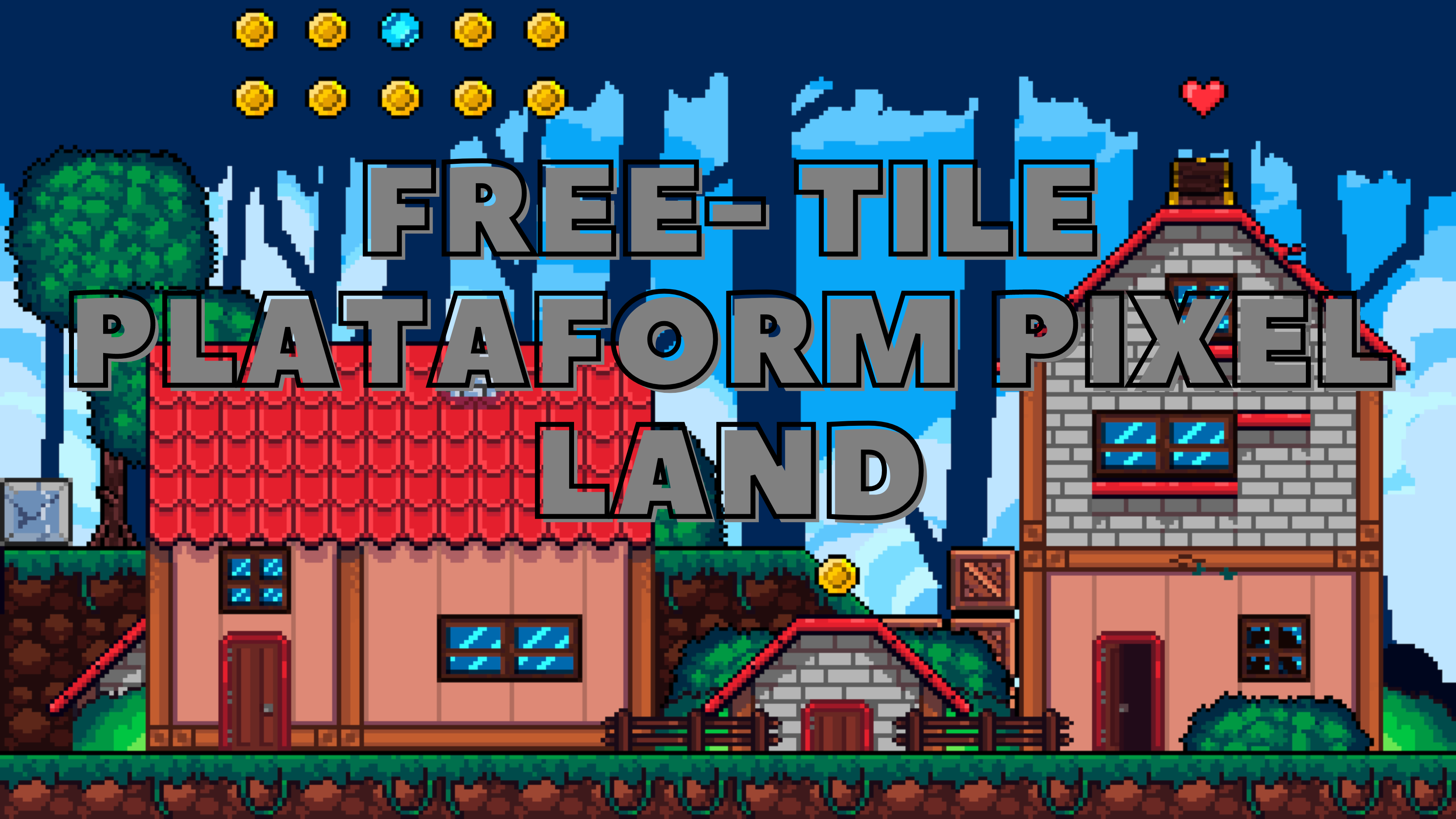 Free|| Tile Plataform pixel land