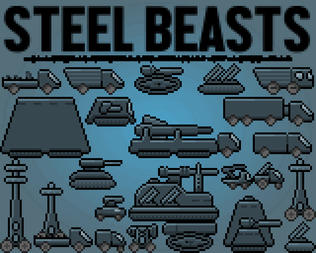 STEEL BEASTS - Animated 16px Vehicles Pack