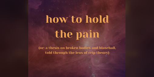 Cover image for how to hold the pain