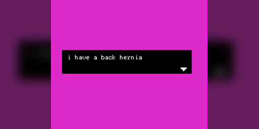 Cover image for I have a back hernia