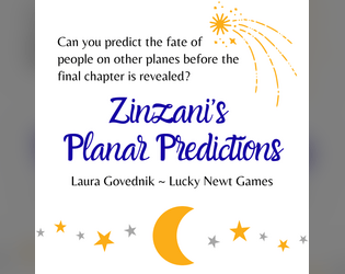 Zinzani's Planar Predictions   - Microgame on a Bookmark! How well you can predict the fates of the characters in your books. 