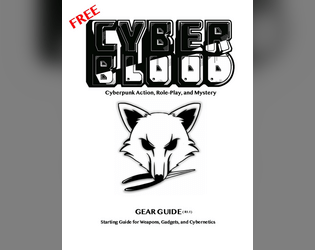 CyberBlood TTRPG Gear Guide (Free Version)  