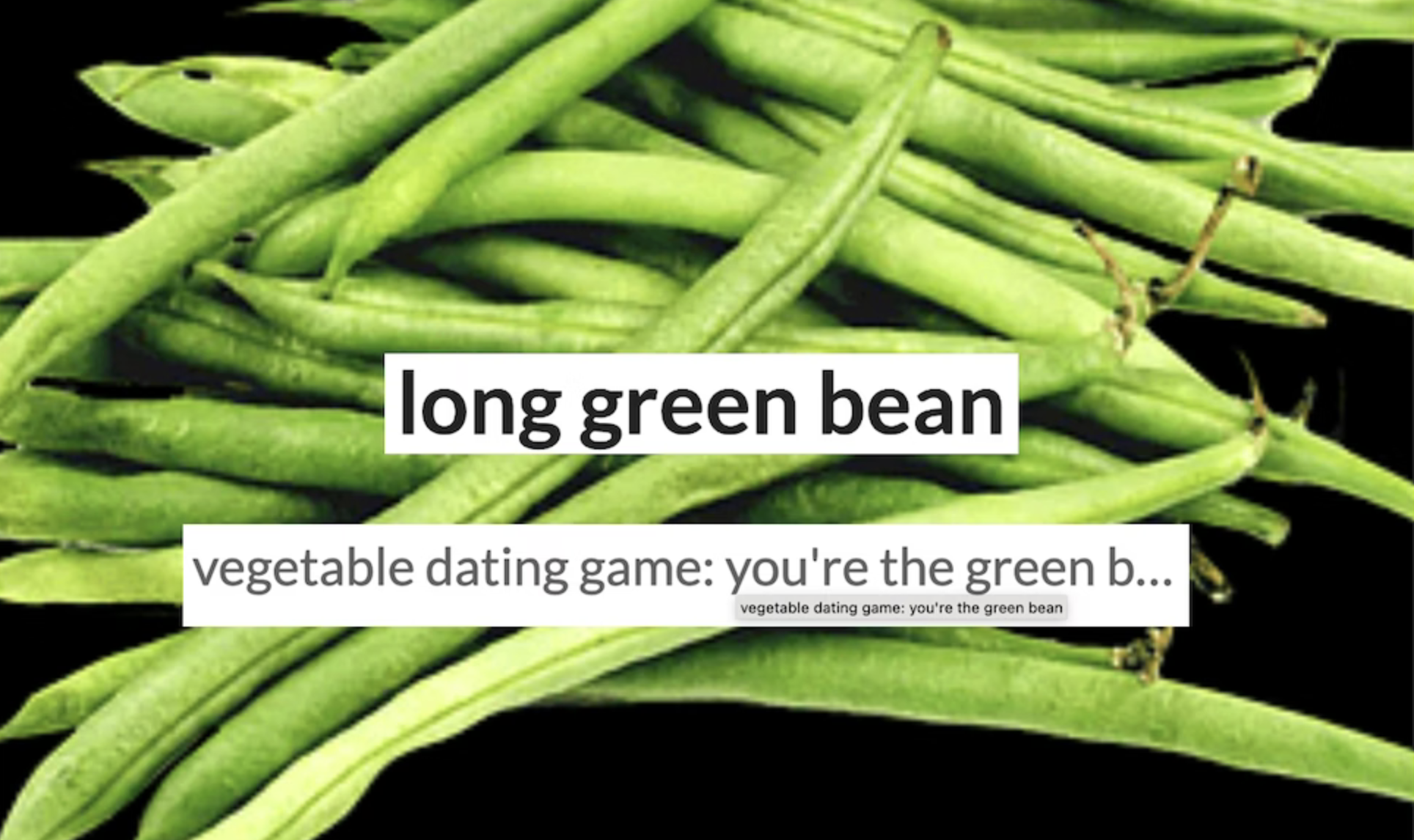 Cover image for long green bean