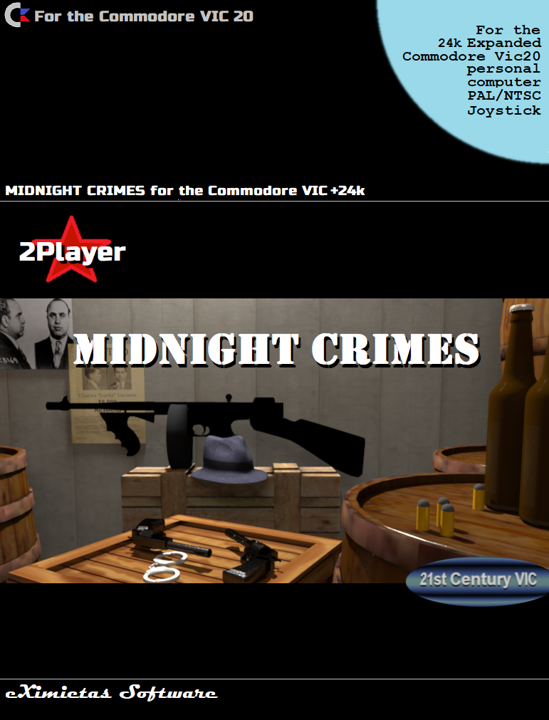 Cover image for Midnight Crimes - Vic20 +24k
