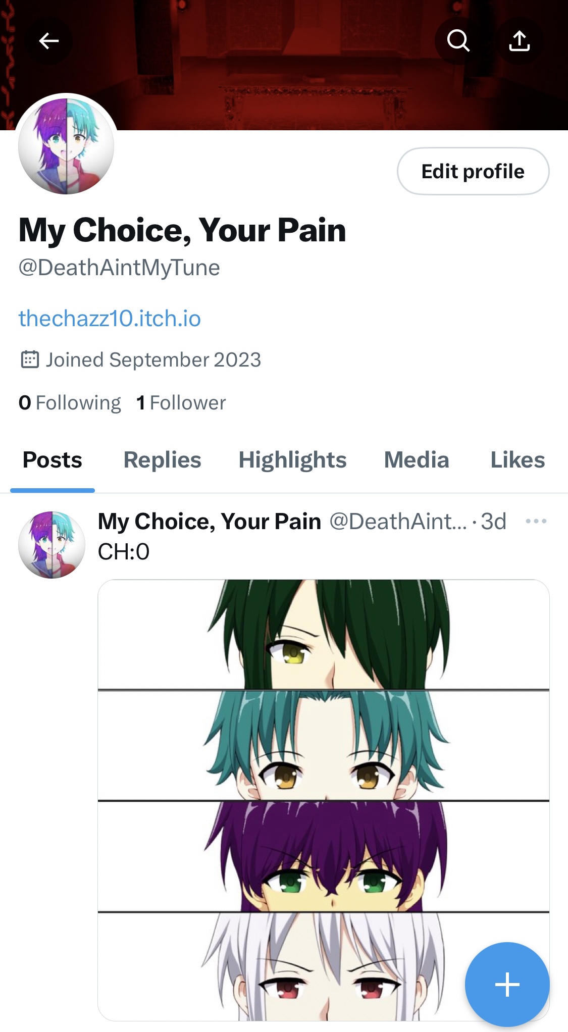 My Choice, Your Pain. Chapter 1 cover