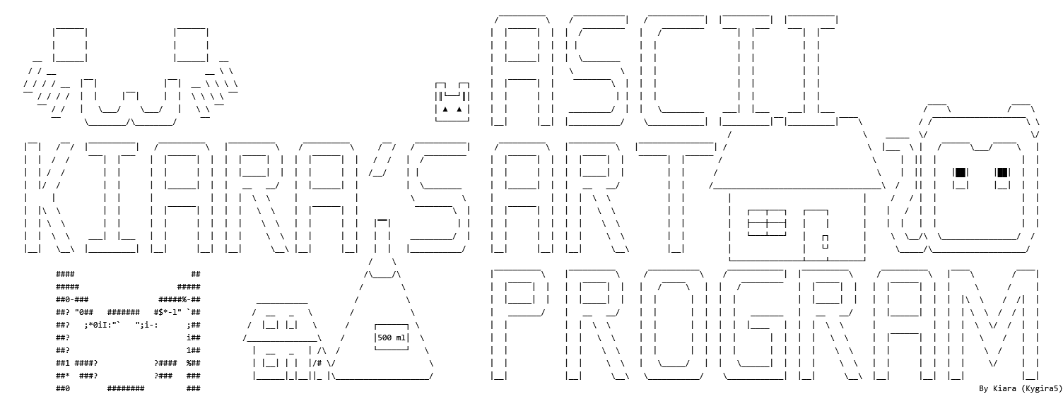 Kiara's ASCII Art Program