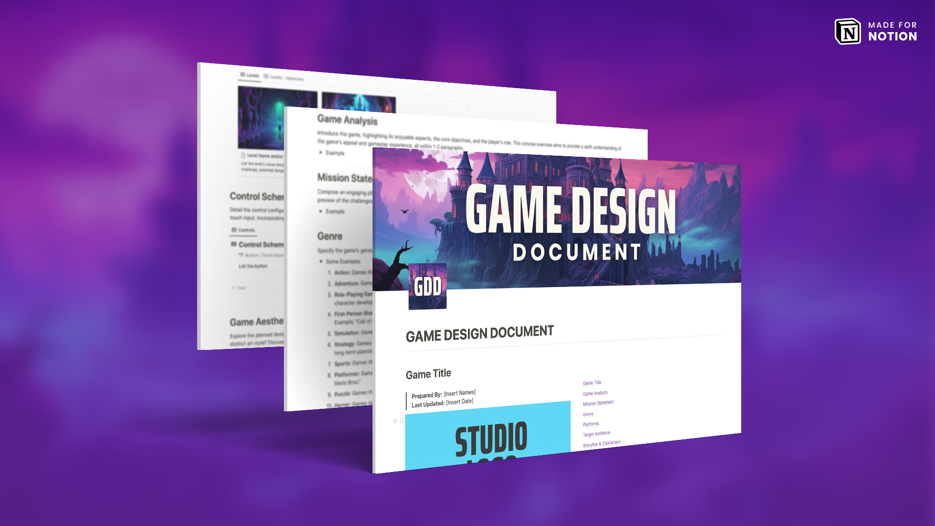 How to Write a Game Design Document (GDD)